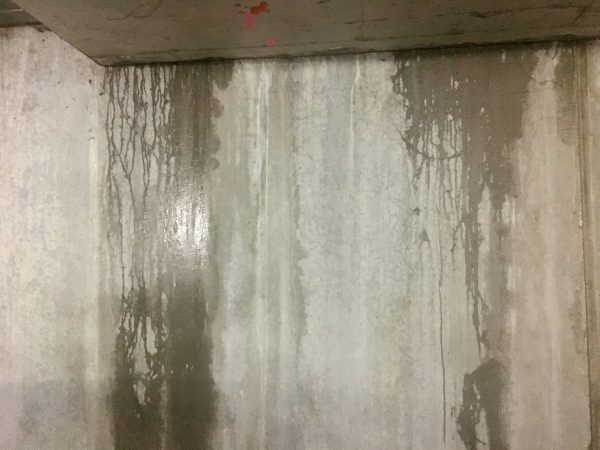 Wall crack repair work